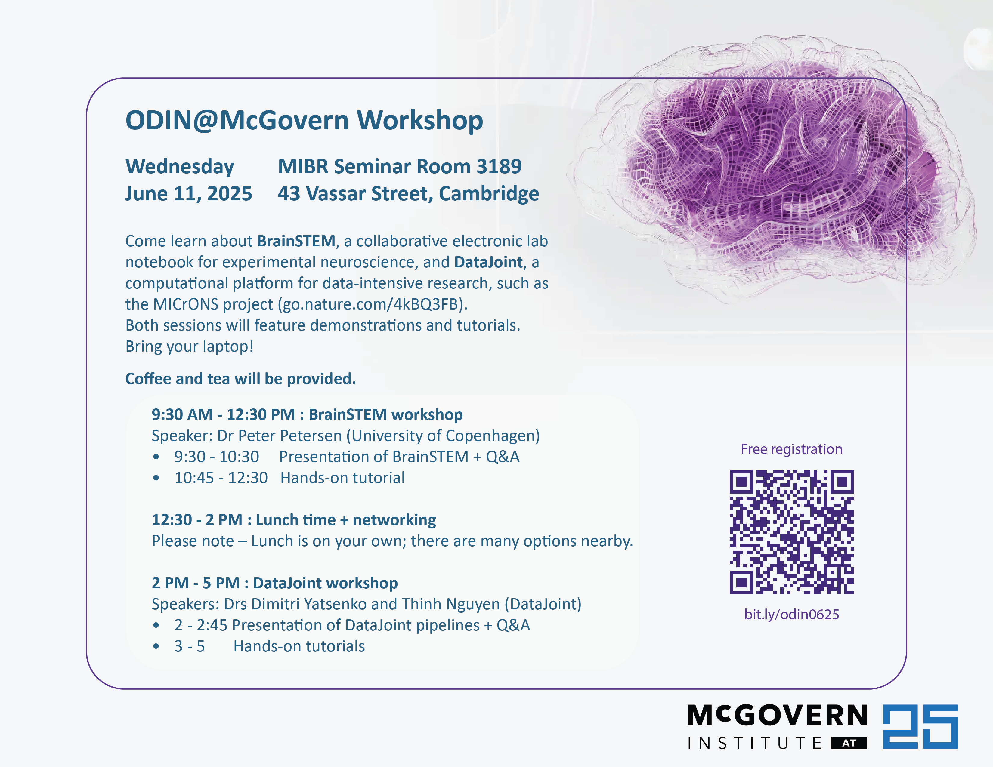 ODIN@McGovern June 2025 flyer